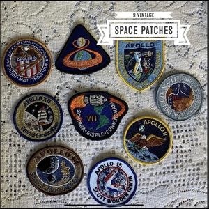 9 Vintage NASA patches